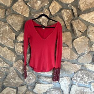 Red Art Cuff Thermal